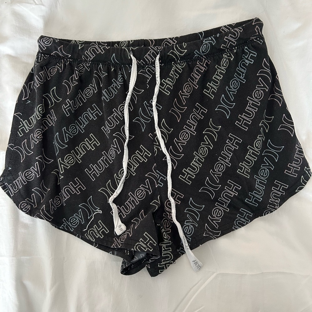 Hurley black comfy pajama shorts size medium